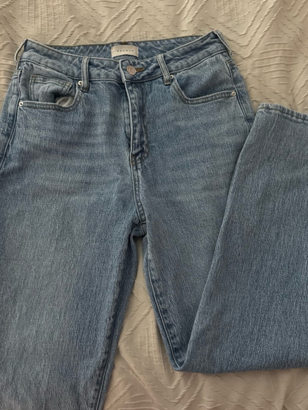 PacSun Light Blue Straight Leg Mom Jeans Women’s Jeans